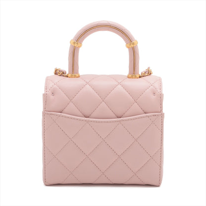 Chanel Matrasse  Chain Shoulder Bag Pink Gold Gold  IC Chip