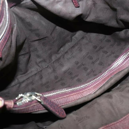 Gucci Bar Shoulder Bag Print Canvasleather With Bamboo Chrome Accents Brown Guccissima Canvas And Le