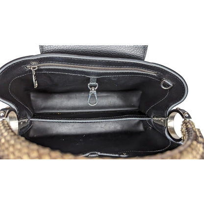 Louis Vuitton Taurillon Python Trim Capucines MM Satchel