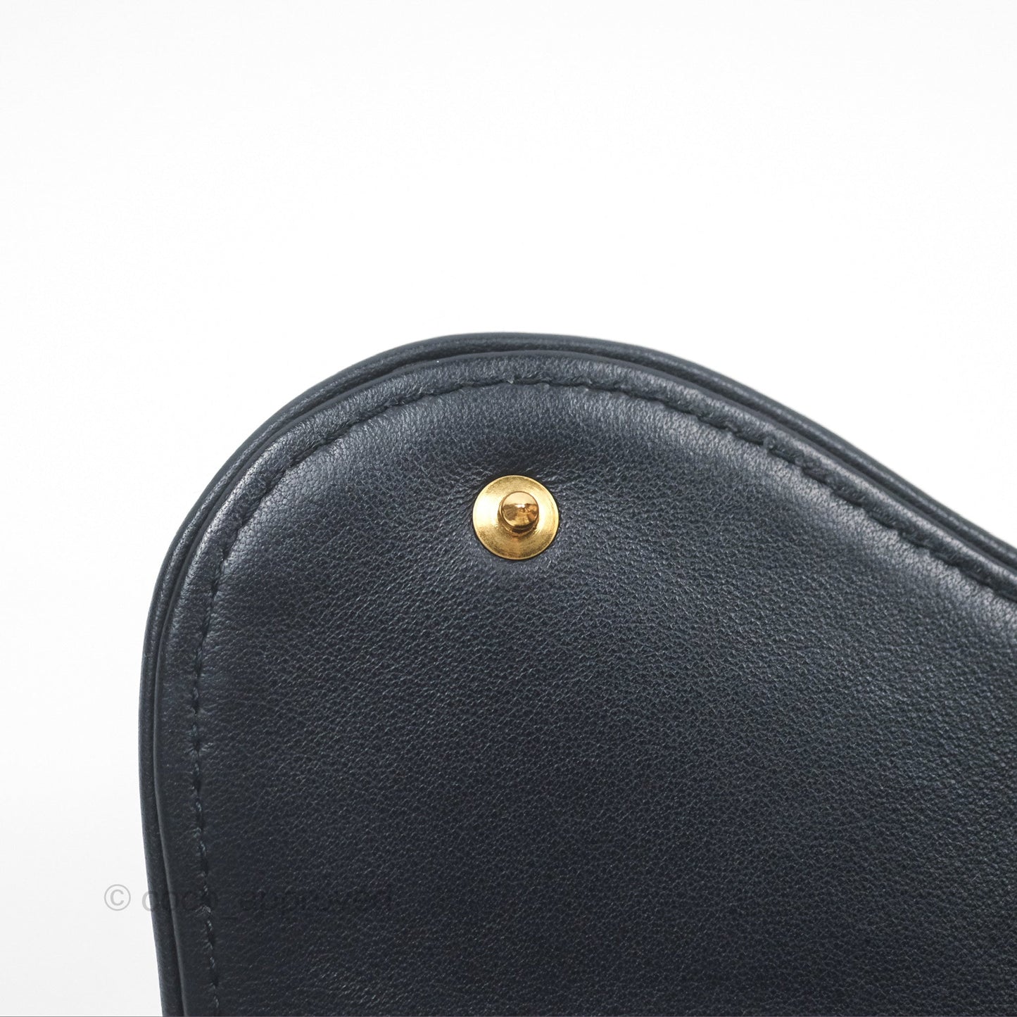 Christian Dior Saddle Wallet On Chain Navy Oblique Jacquard