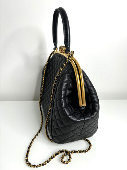 Chanel Paris in Rome Colosseum Lock Bowling Shoulder Bag