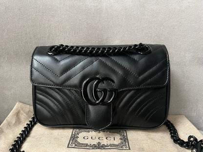 Gucci GG Black Marmont Mini Shoulder Bag