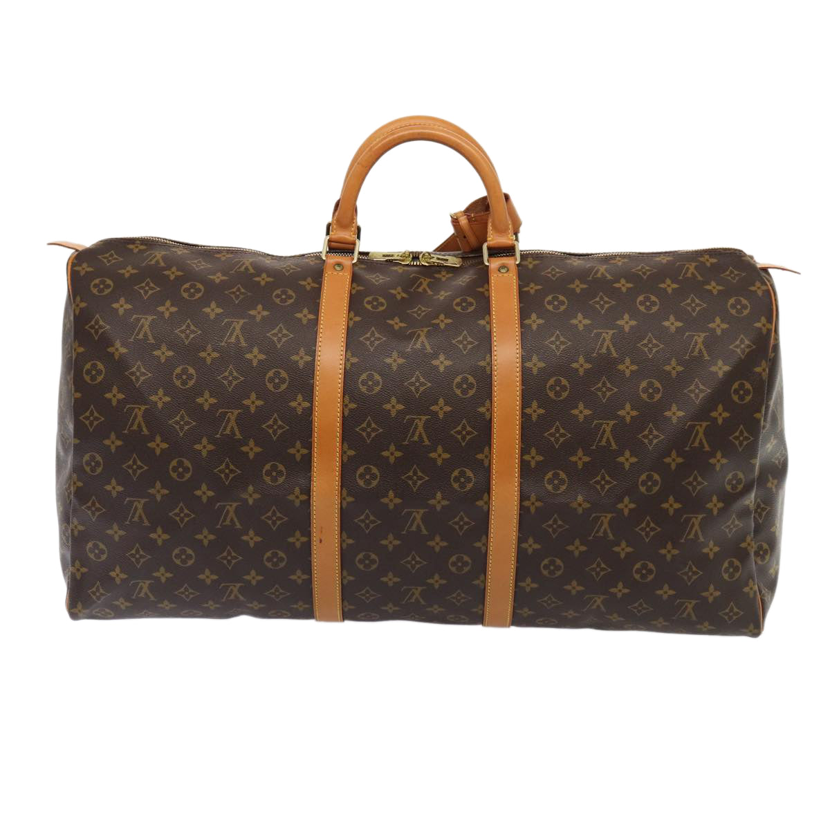 LOUIS VUITTON Monogram Keepall 60 Boston Bag M41422 LV Auth 85750