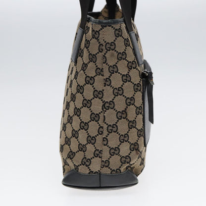 GUCCI GG Canvas Shoulder Bag Navy Silver 019 0402 1705 Auth 85896