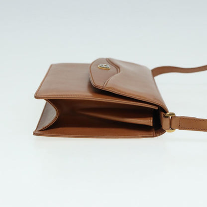 GUCCI Shoulder Bag Leather Brown Gold 004 406 0105 Auth 85985
