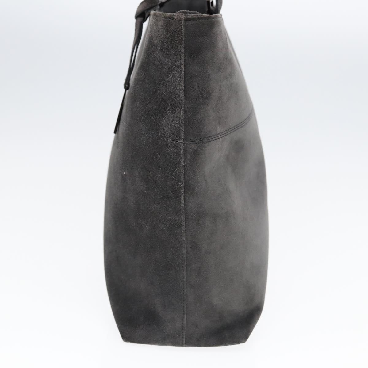 GUCCI Hand Bag Suede 2way Gray 002 2113 0475 Auth 85988
