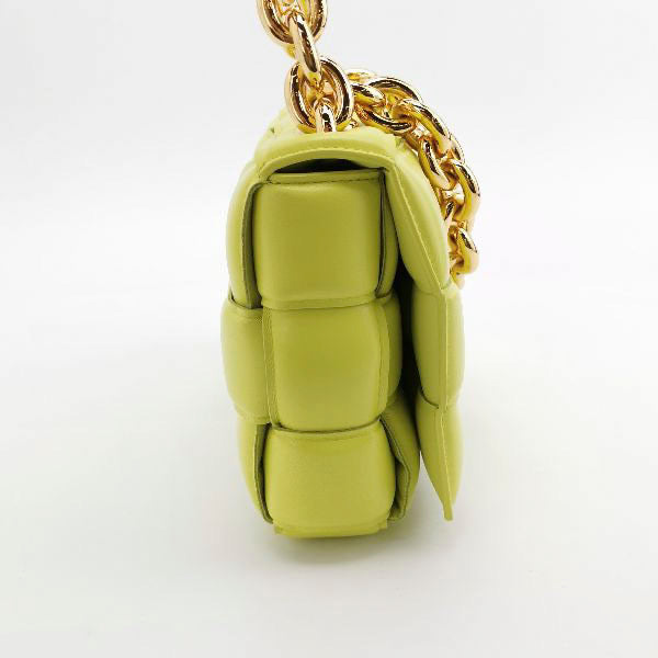 Bottega Veneta Chain Cassete Lime Yellow Crossbody Bag
