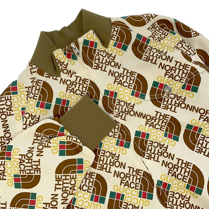 GUCCI GUCCI x The North Face Collaboration Total Pattern Blouson Size S White 648866 Nylon100%