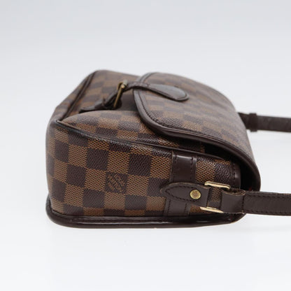 LOUIS VUITTON Damier Ebene Sologne Shoulder Bag N48079 LV Auth 86140