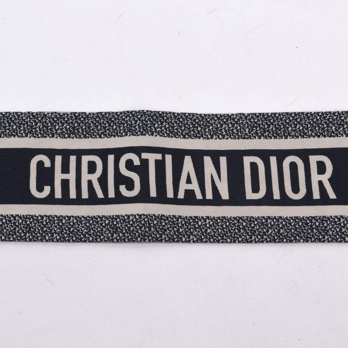Dior Navy Silk Dior Oblique Mitzah