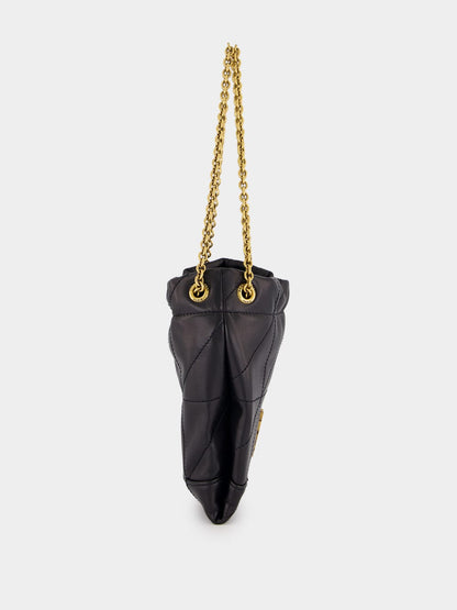 Black Small Jamie Pouch in Lambskin