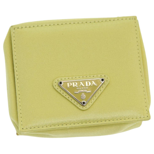 PRADA Coin Purse Nylon Yellow M634 Auth 86325