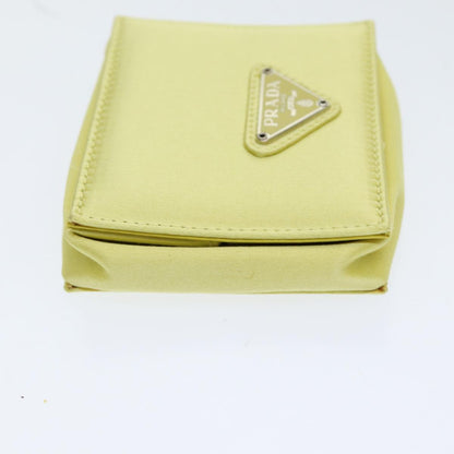 PRADA Coin Purse Nylon Yellow M634 Auth 86325