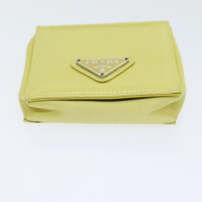 PRADA Coin Purse Nylon Yellow M634 Auth 86325