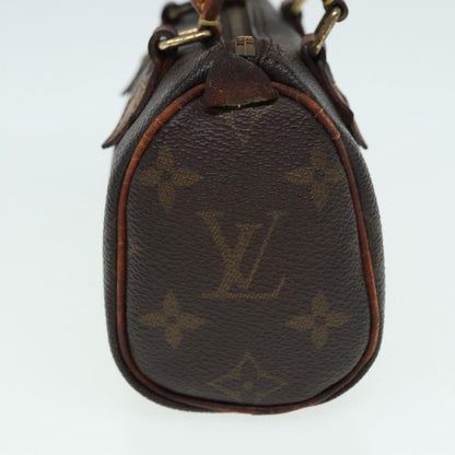 LOUIS VUITTON Monogram Mini Speedy Hand Bag M41534 LV Auth 86378