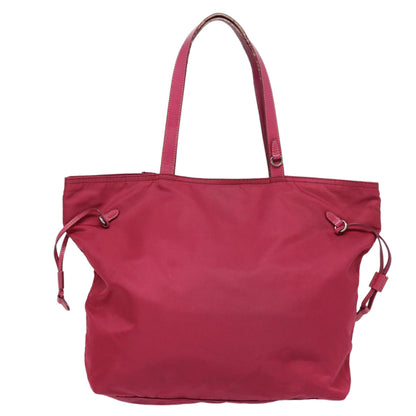 PRADA Tote Bag Nylon Pink Auth 86445