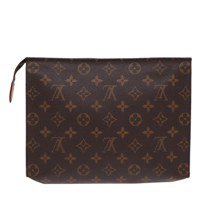 LOUIS VUITTON Monogram Poche Toilette 26 Pouch M47542 LV Auth 86485