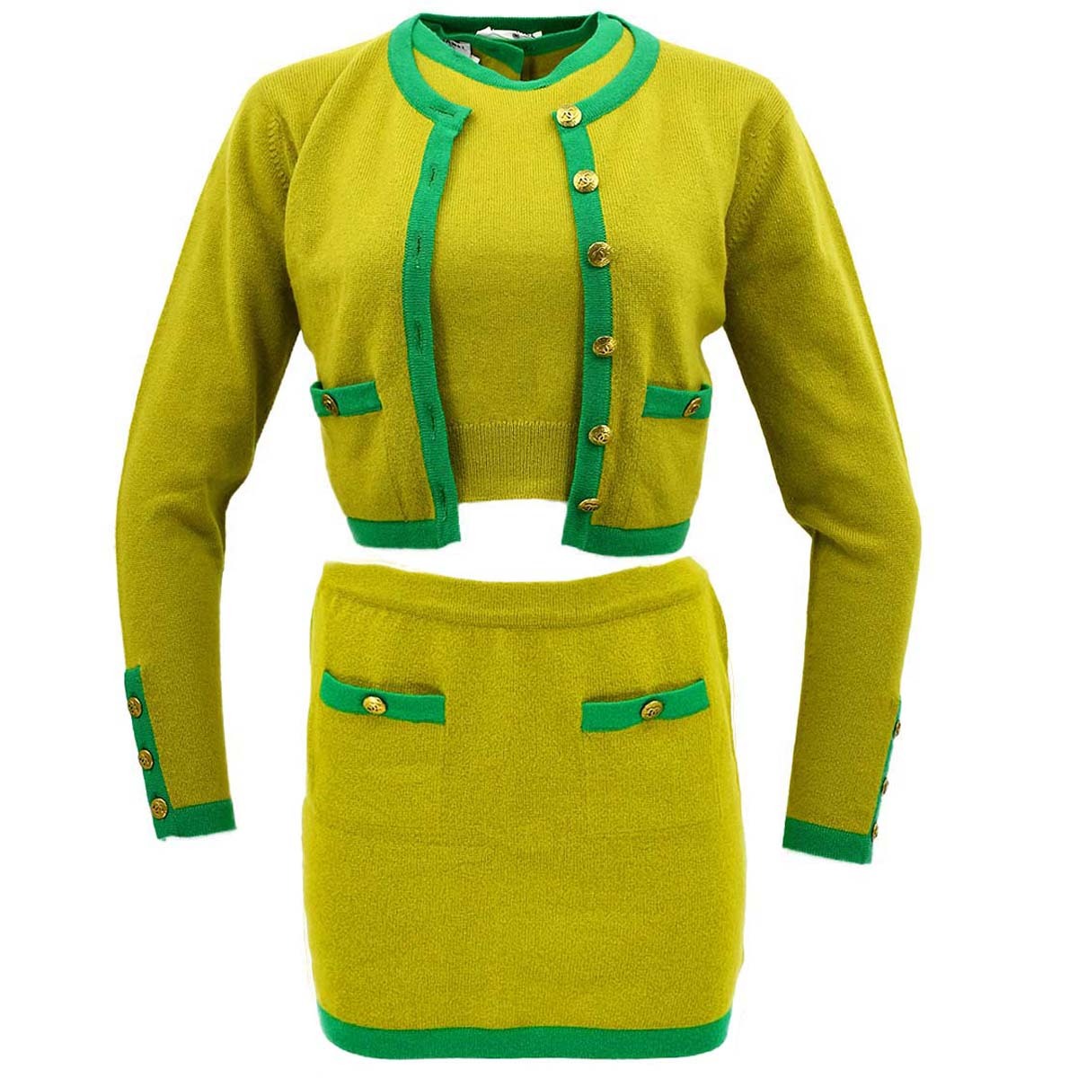 Chanel Cardigan Green