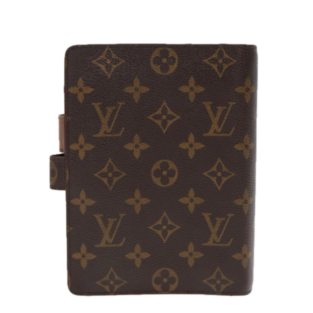 LOUIS VUITTON Monogram Agenda MM Day Planner Cover R20105 LV Auth 86754