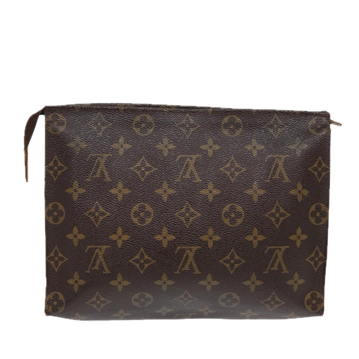 LOUIS VUITTON Monogram Poche Toilette 26 Pouch M47542 LV Auth 86789