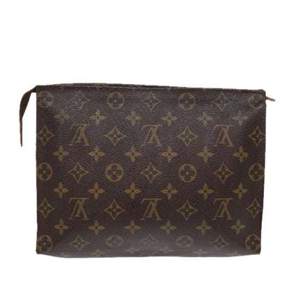 LOUIS VUITTON Monogram Poche Toilette 26 Pouch M47542 LV Auth 86789