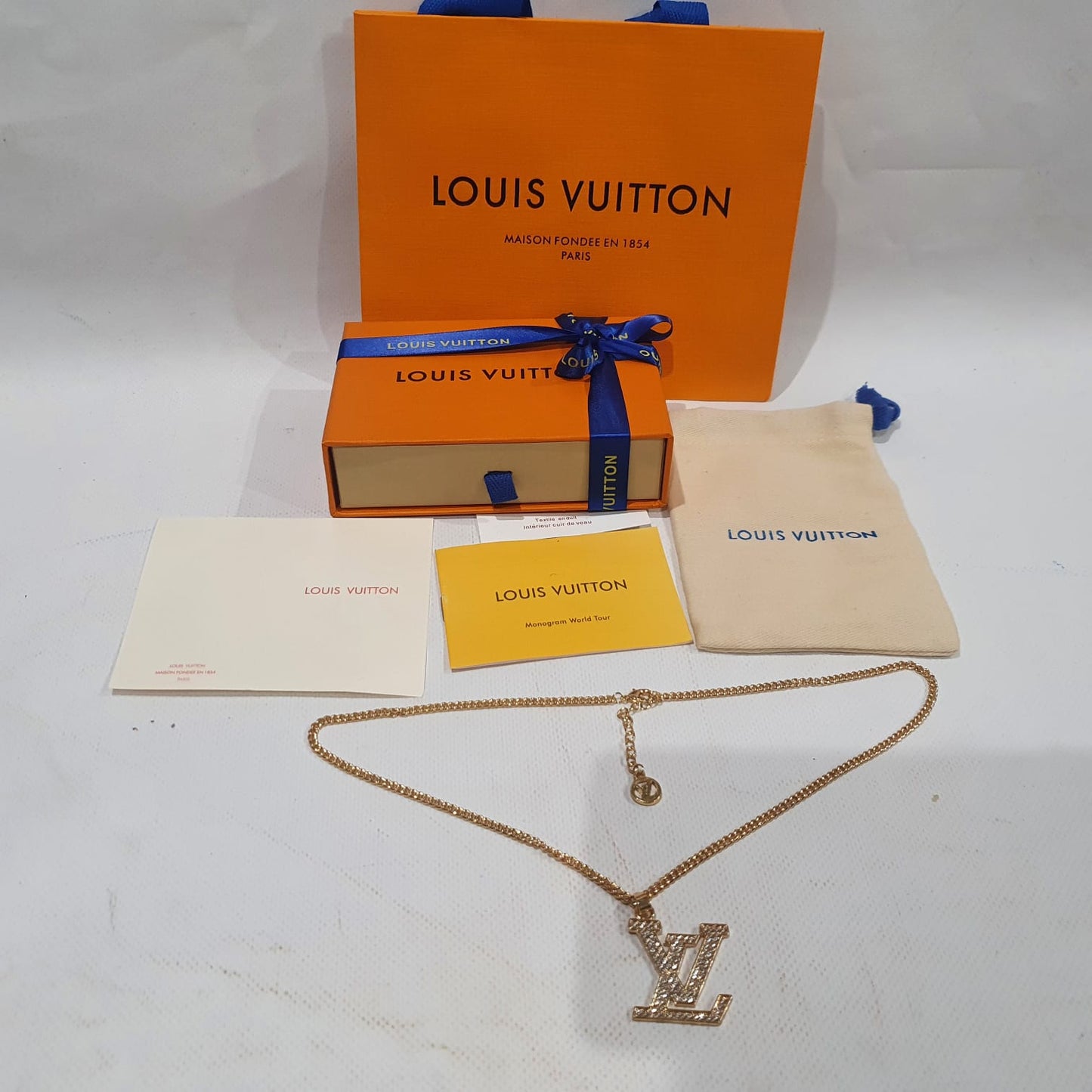 Louis  Vuitton Necklace, Earrings and Brooch Set