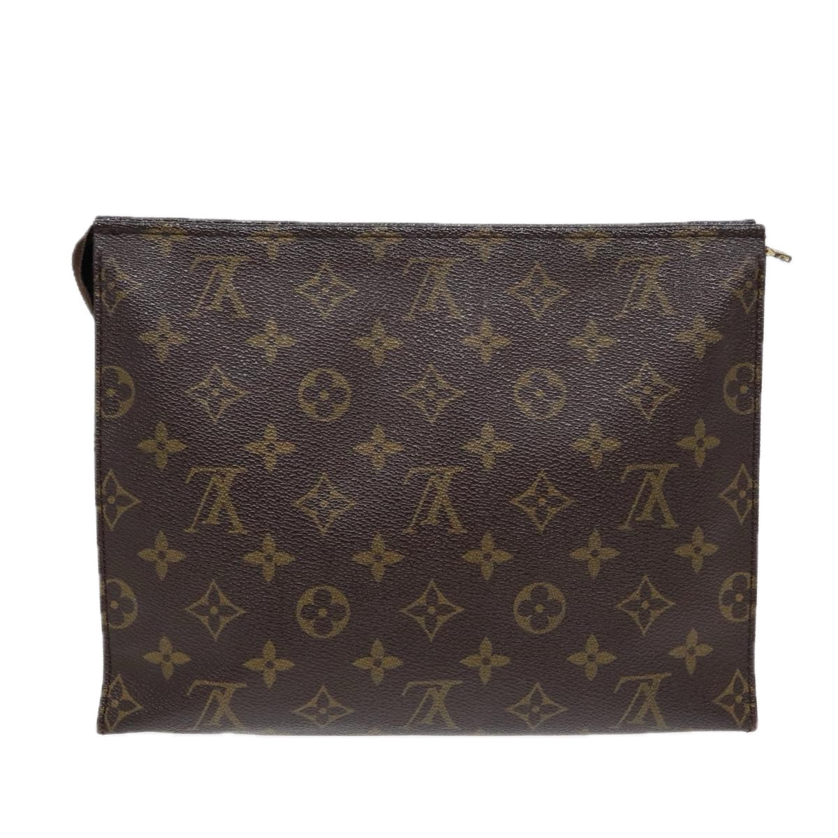 LOUIS VUITTON Monogram Poche Toilette 26 Pouch M47542 LV Auth 86807