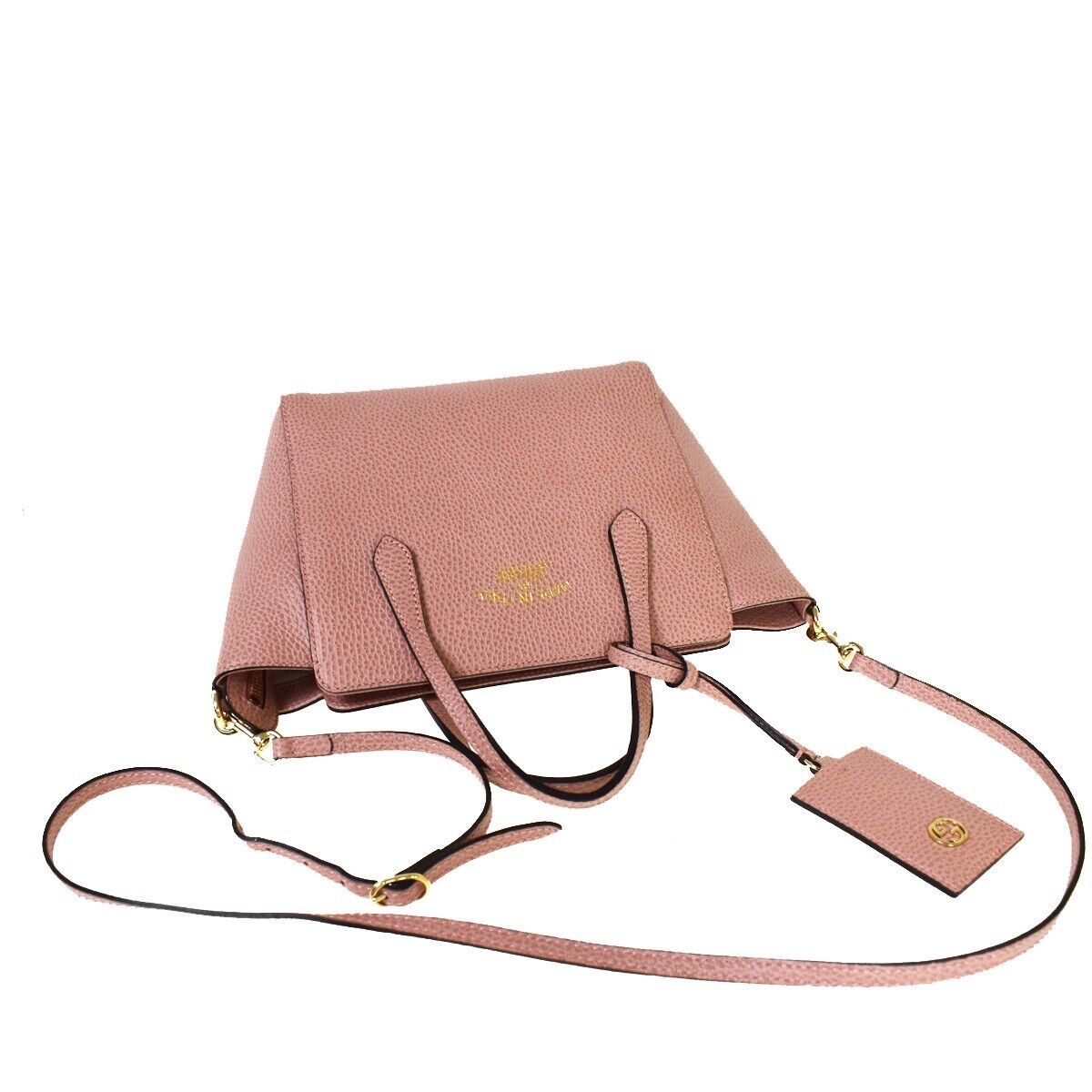 Gucci Swing Pink Leather Handbag