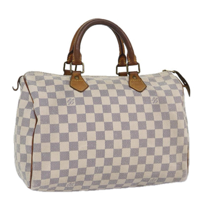LOUIS VUITTON Damier Azur Speedy 30 Hand Bag N41533 LV Auth 86862