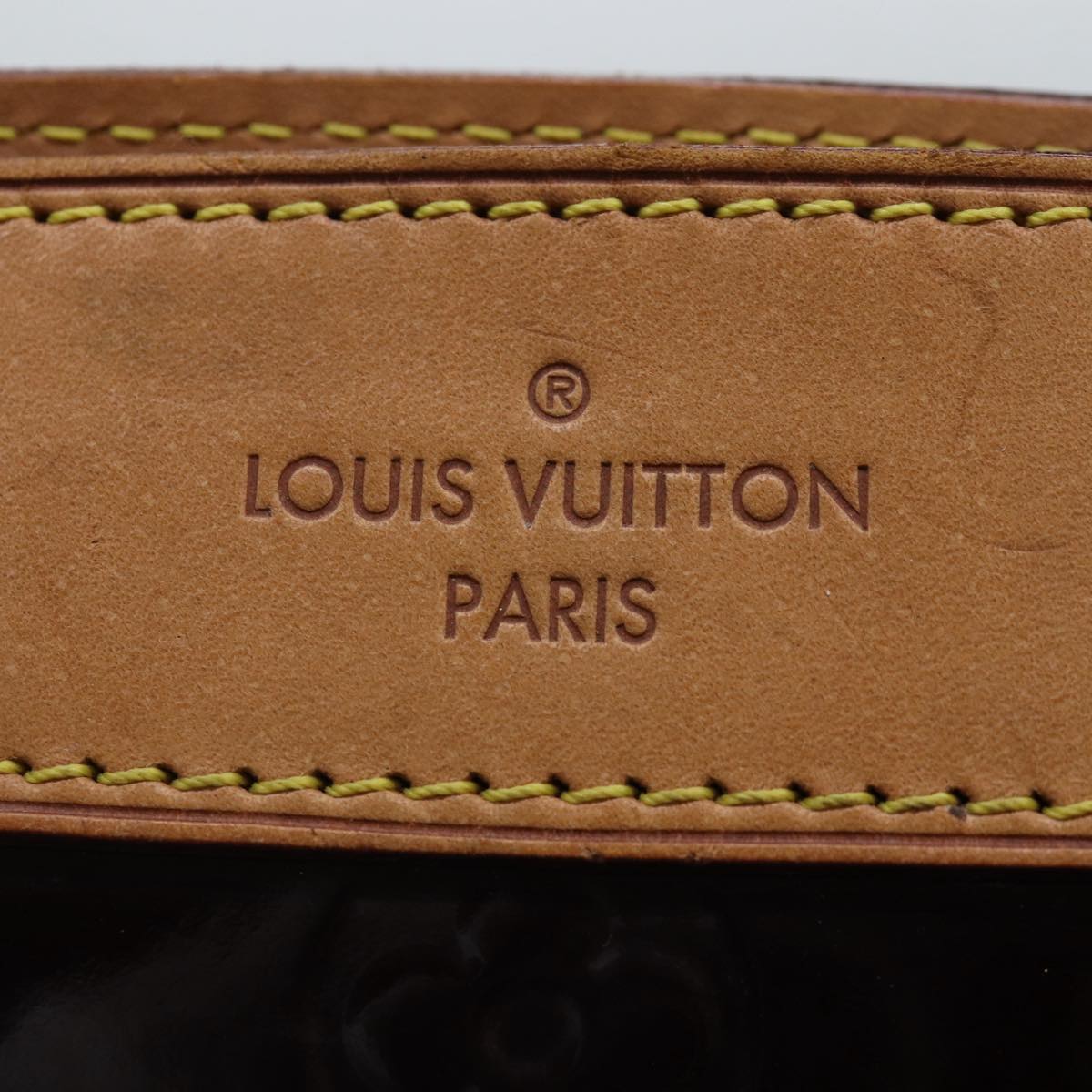 LOUIS VUITTON Vernis Blair GM Hand Bag 2way Terre Domble M91453 LV Auth 86869