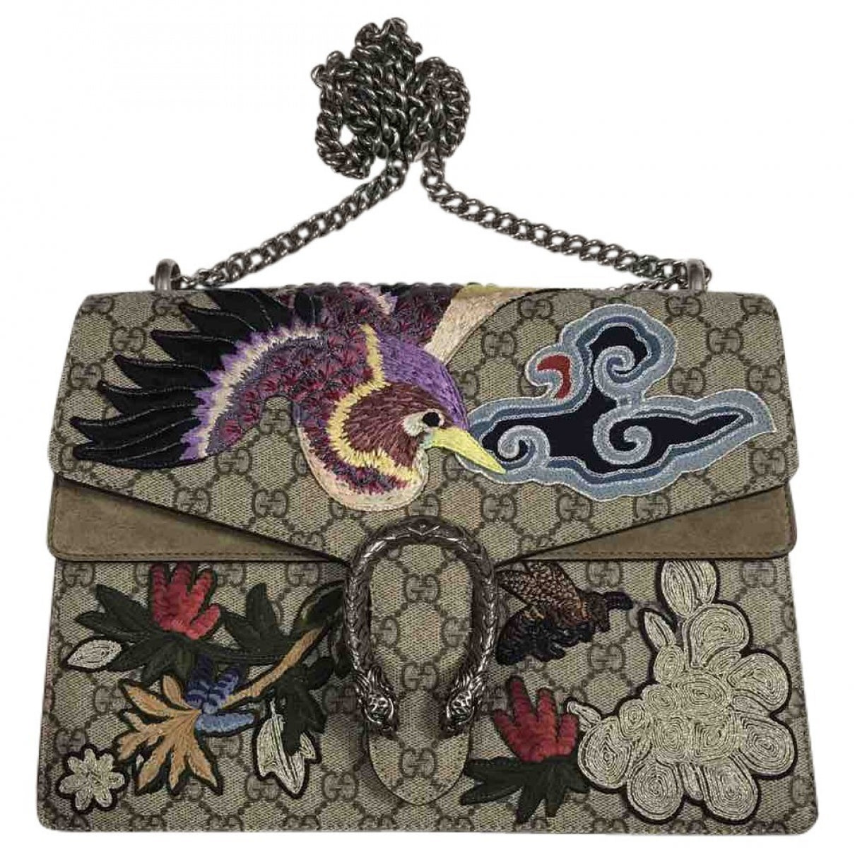Gucci dionysus beige cloth handbag