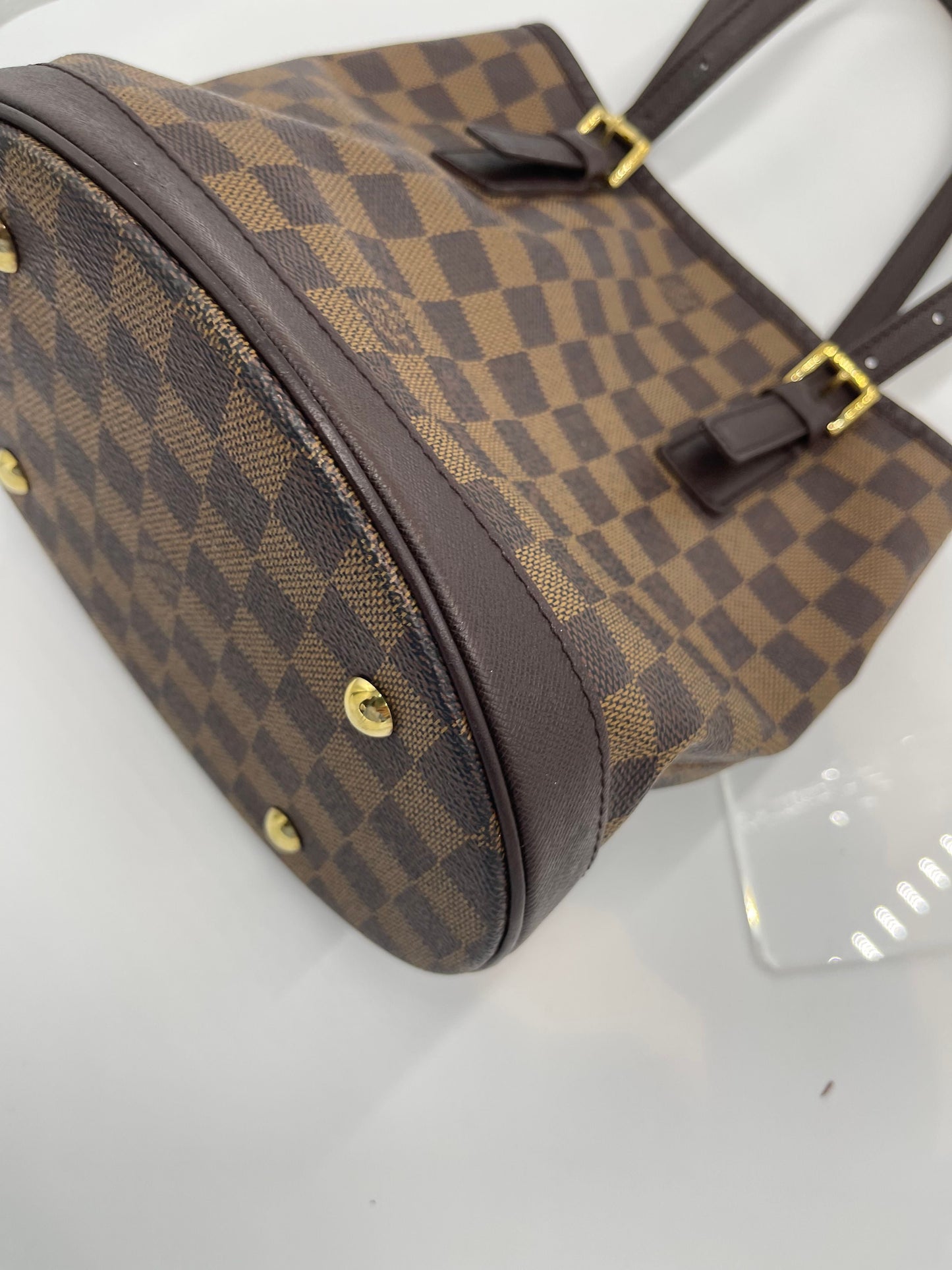 Louis Vuitton Damier Ebene Marais Vintage - Brown Bucket Bags, Handbags AG458O