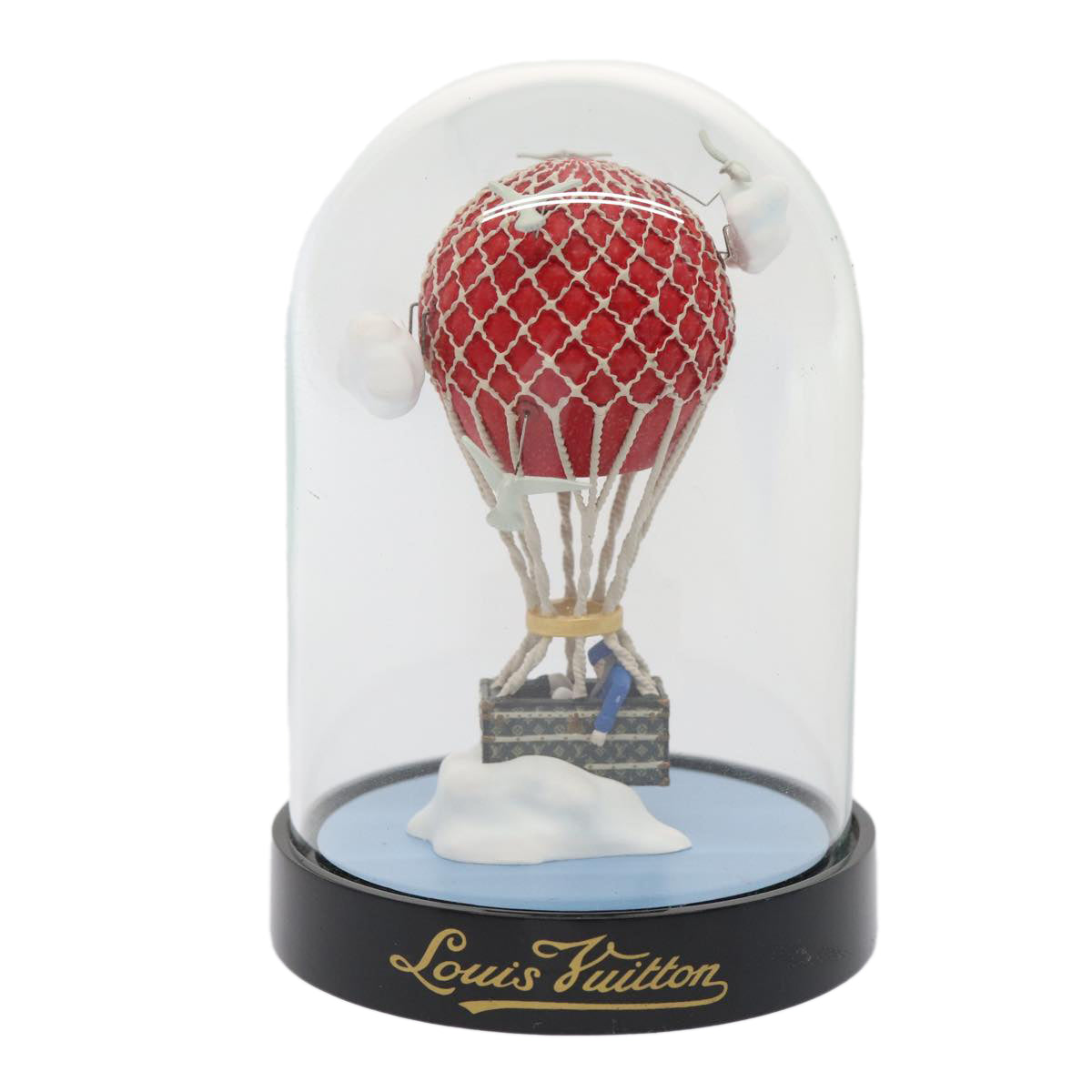 LOUIS VUITTON Snow Globe balloon VIP Only Clear Red LV Auth 86952