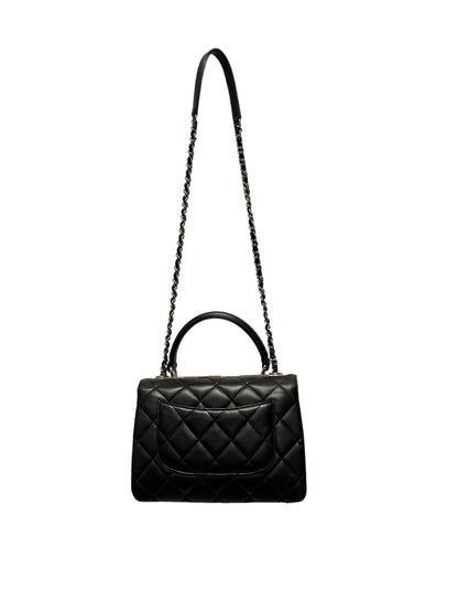 Chanel Hand Bag OS Lambskin BLK FLAP Bag CC