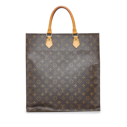LOUIS VUITTON Monogram Sac Plat Tote Bag