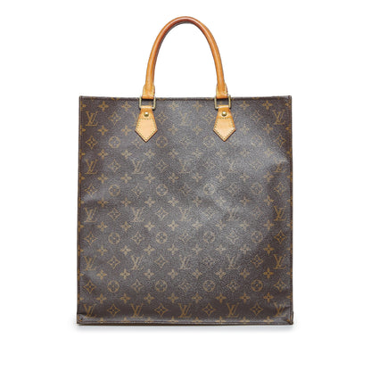 LOUIS VUITTON Monogram Sac Plat Tote Bag