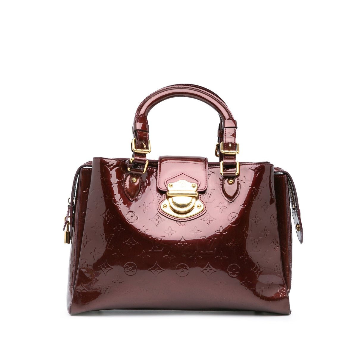 Red Louis Vuitton Monogram Vernis Melrose Avenue Handbag