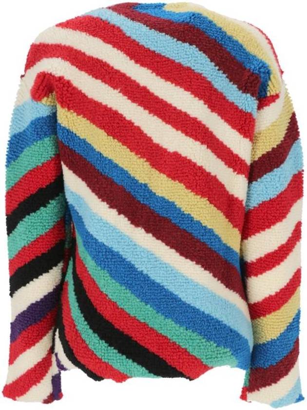 Luxury Bottega Veneta Striped Crew Neck Wool Knit Top