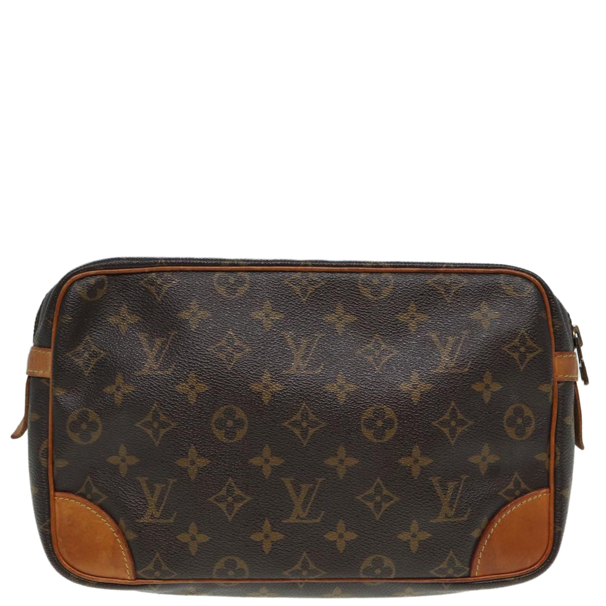 LOUIS VUITTON Monogram Compiegne 28 Clutch Bag M51845 LV Auth 87211