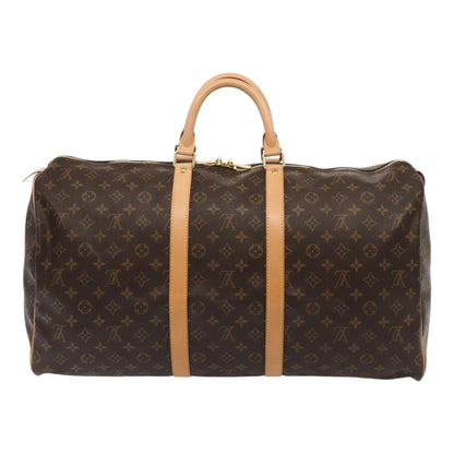 LOUIS VUITTON Monogram Keepall 55 Boston Bag M41424 LV Auth 87311A
