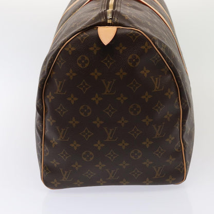 LOUIS VUITTON Monogram Keepall 55 Boston Bag M41424 LV Auth 87311A