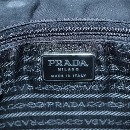 PRADA Hand Bag Nylon Black Auth 87322