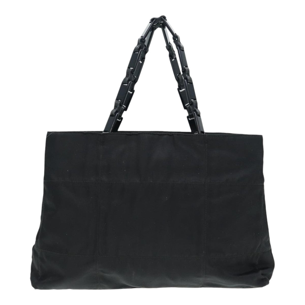 PRADA Hand Bag Nylon Black Auth 87322