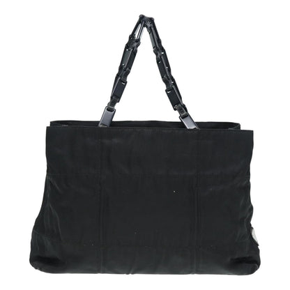 PRADA Hand Bag Nylon Black Auth 87322