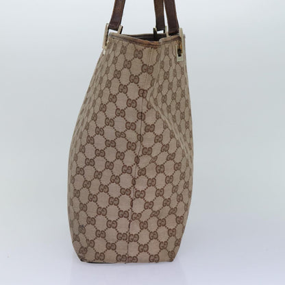 GUCCI GG Canvas Tote Bag Beige 002 1098 Auth 87340