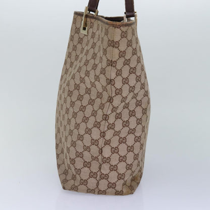 GUCCI GG Canvas Tote Bag Beige 002 1098 Auth 87340