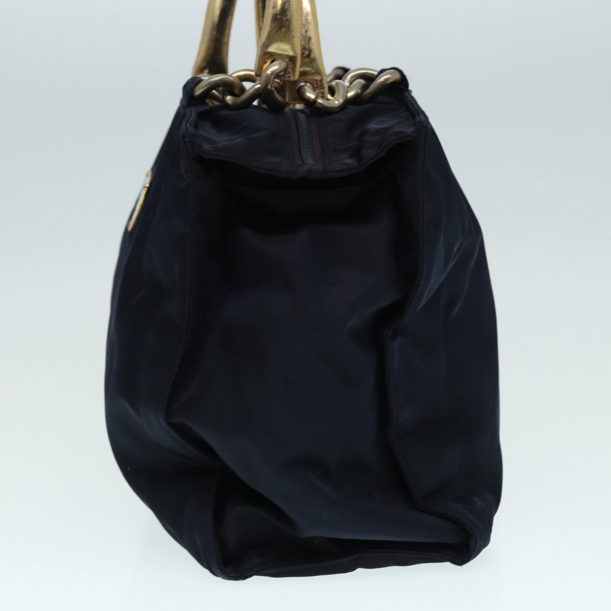 PRADA Hand Bag Nylon Navy Auth 87347