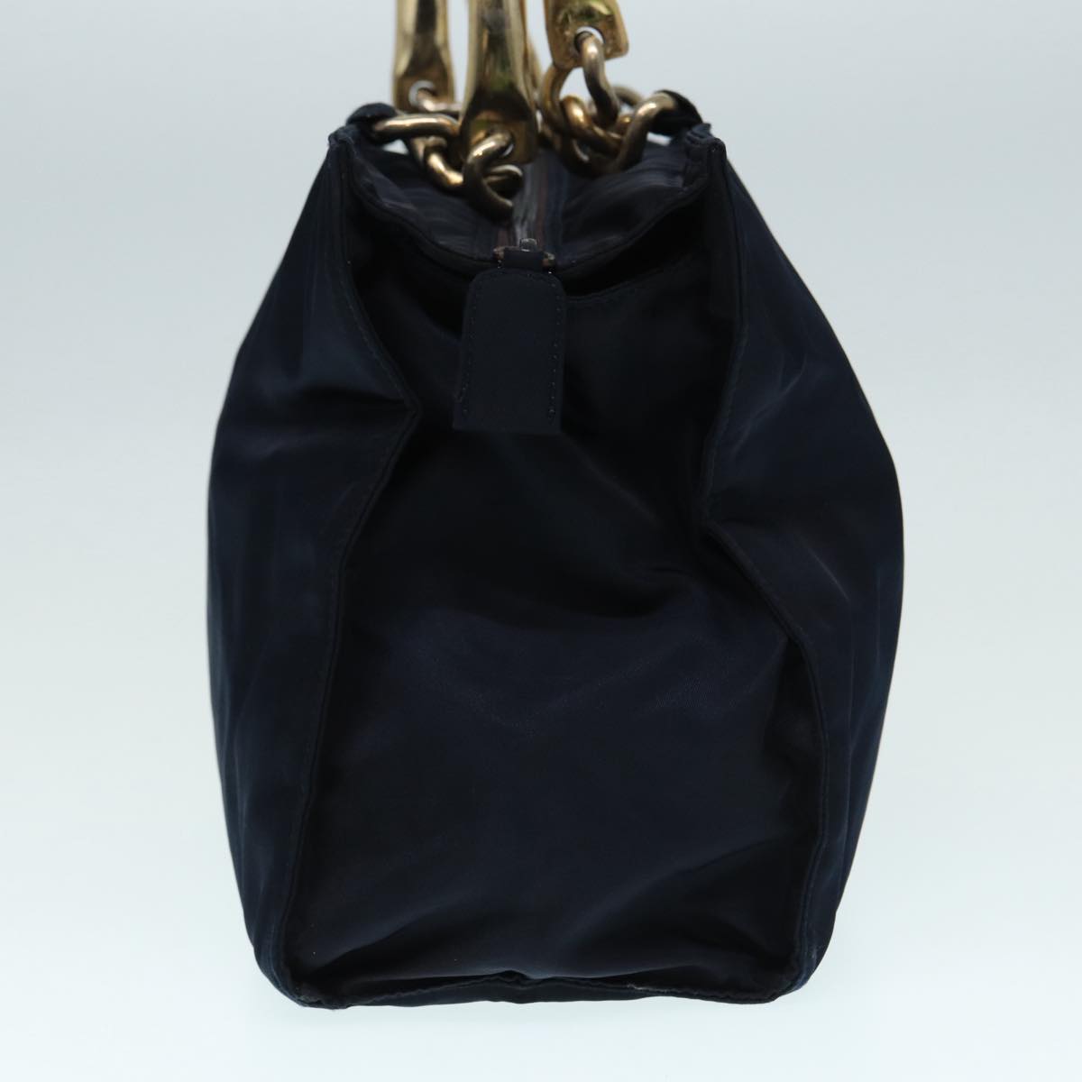 PRADA Hand Bag Nylon Navy Auth 87347