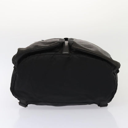 PRADA Backpack Nylon Leather Black Auth 87351