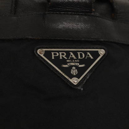 PRADA Backpack Nylon Leather Black Auth 87351